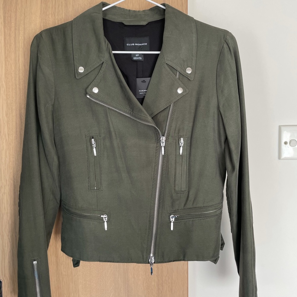 New Club Monaco Kapri moto jacket size:s